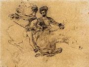 Eugene Delacroix Illustration for Goethe's Faust oil